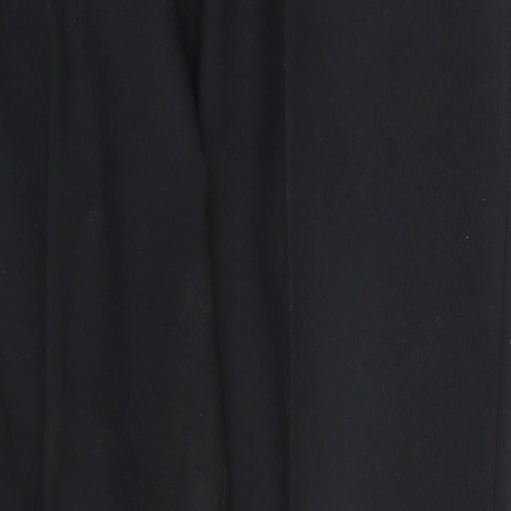 Preworn Womens Black Trousers Size 12 L27 in