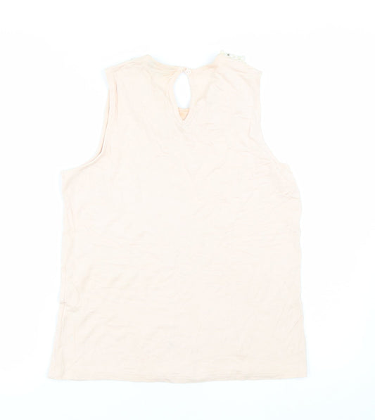 Internacionale Womens Pink Basic Tank Size 10