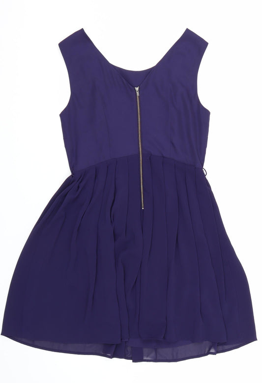 NEXT Womens Purple Floral Tank Dress Size 10