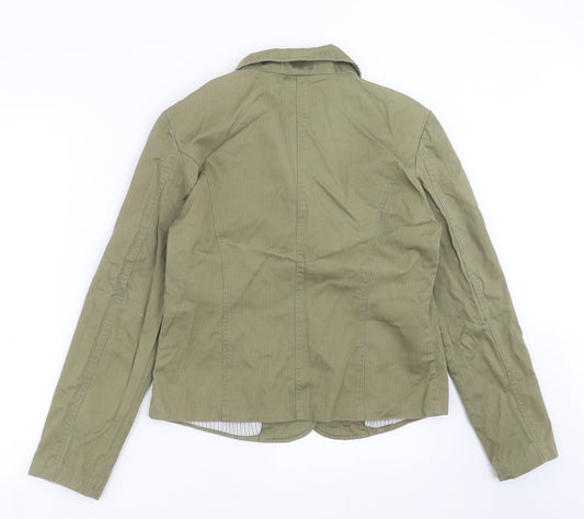 Select Womens Green Herringbone Jacket Size 14