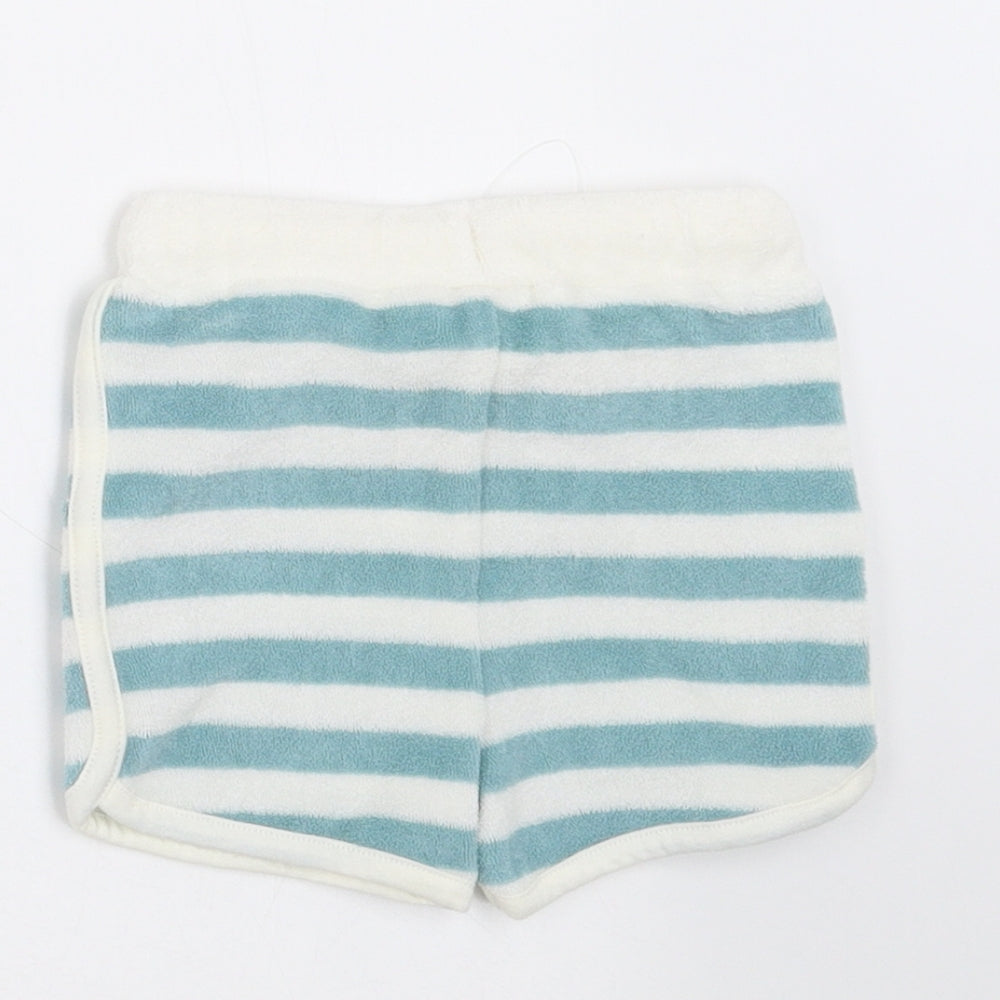 Marks and Spencer Baby Green Striped Trousers Size 0-3 Months - shorts