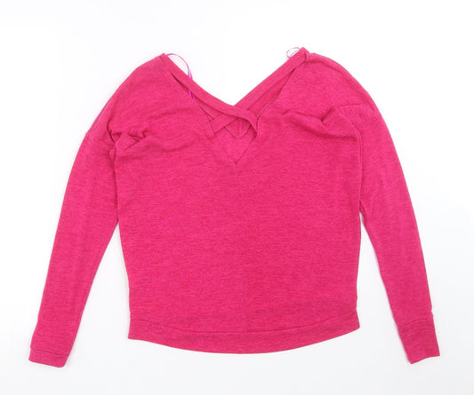 River Island Womens Pink Knit Pullover Jumper Size 6