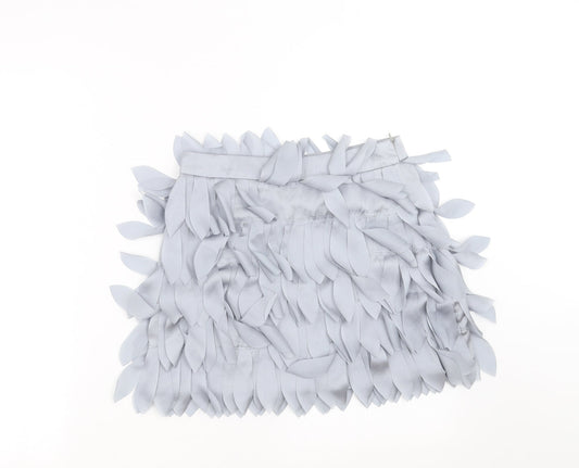 RAVI FAMOUS Womens Grey Mini Skirt Size M