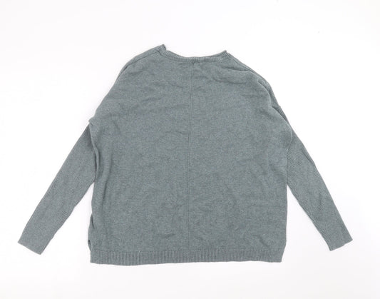 AKINI Womens Grey Knit Pullover Jumper Size S