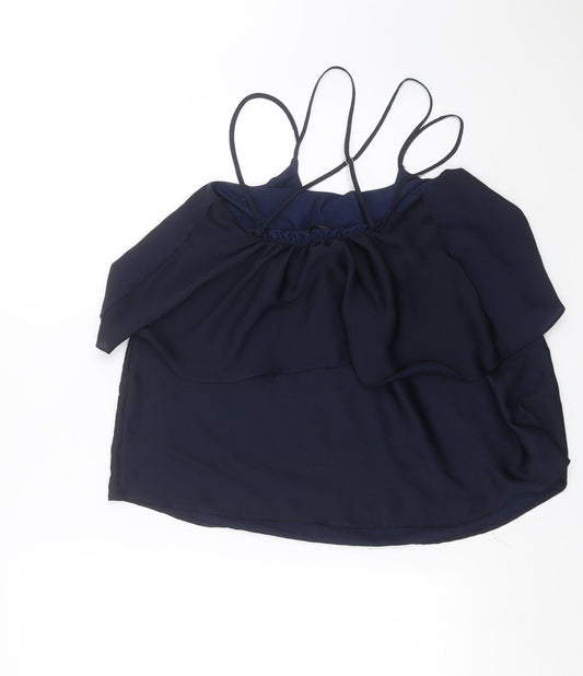 River Island Womens Blue Basic Blouse Size 8