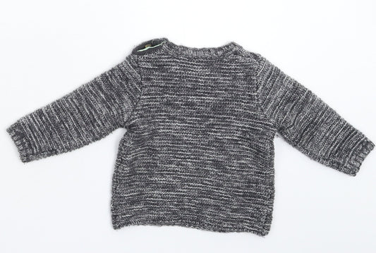 Mini Club Baby Grey Knit Pullover Jumper Size 3-6 Months