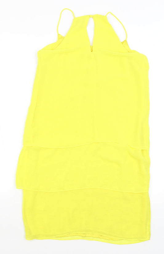 H&M Womens Yellow A-Line Size 8