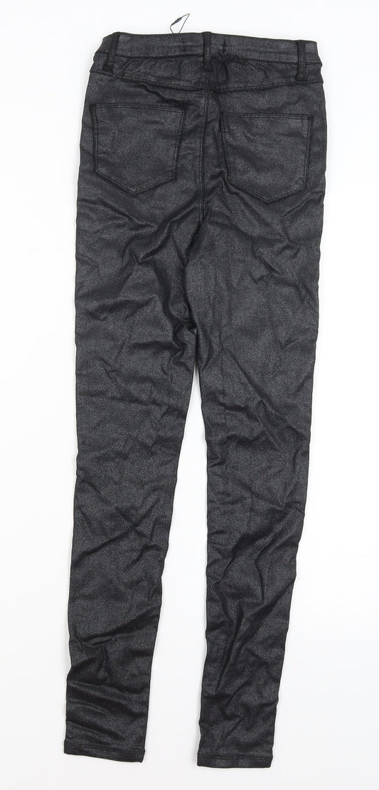 Denim Co Womens Black Trousers Size 4 L27 in