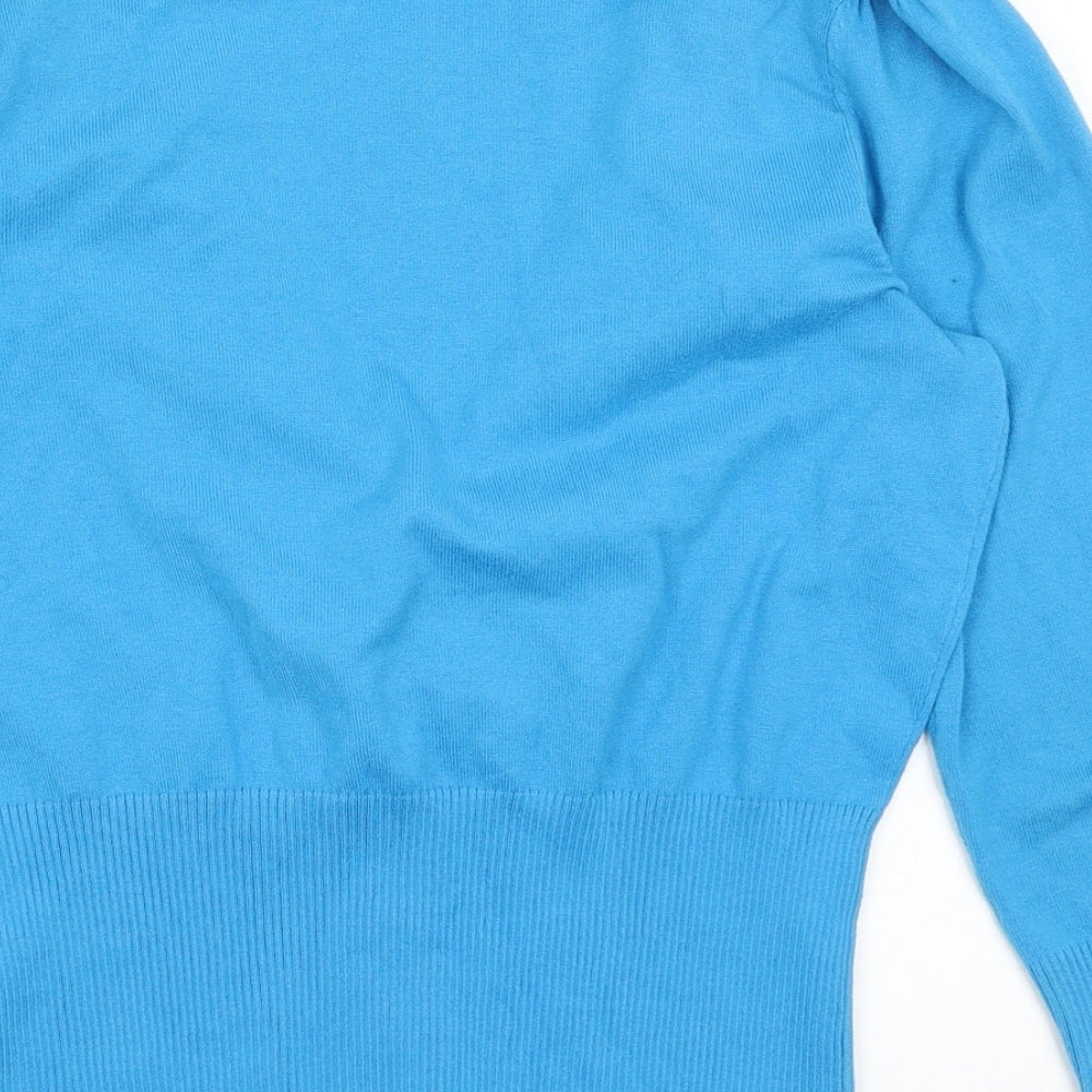 Star Womens Blue Cardigan Jumper Size 12