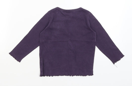 Espirit Girls Purple Basic T-Shirt Size 2-3 Years