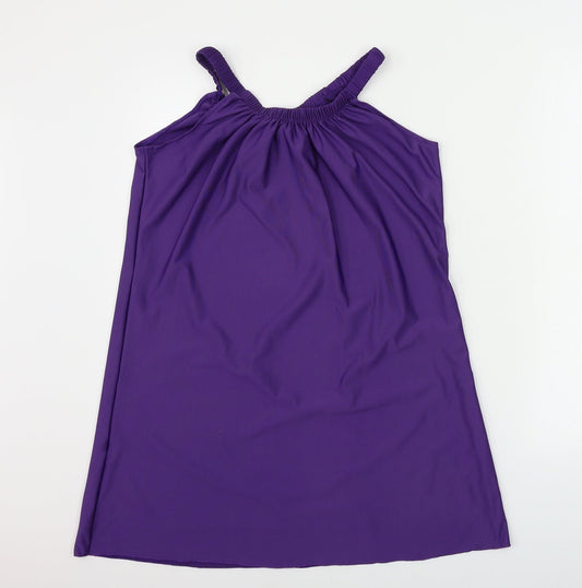 Preworn Womens Purple Basic Blouse Size S