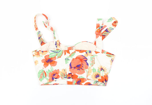 New Look Womens Multicoloured Floral Basic Tank Size 8