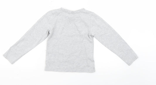 Primark Girls Grey Basic T-Shirt Size 7-8 Years