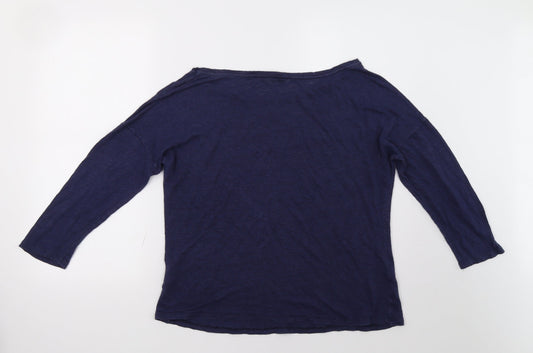 stile benneto Womens Blue Pullover Sweatshirt Size L