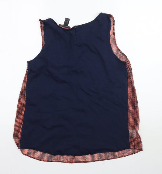 MNG Womens Pink Polka Dot Basic Tank Size L