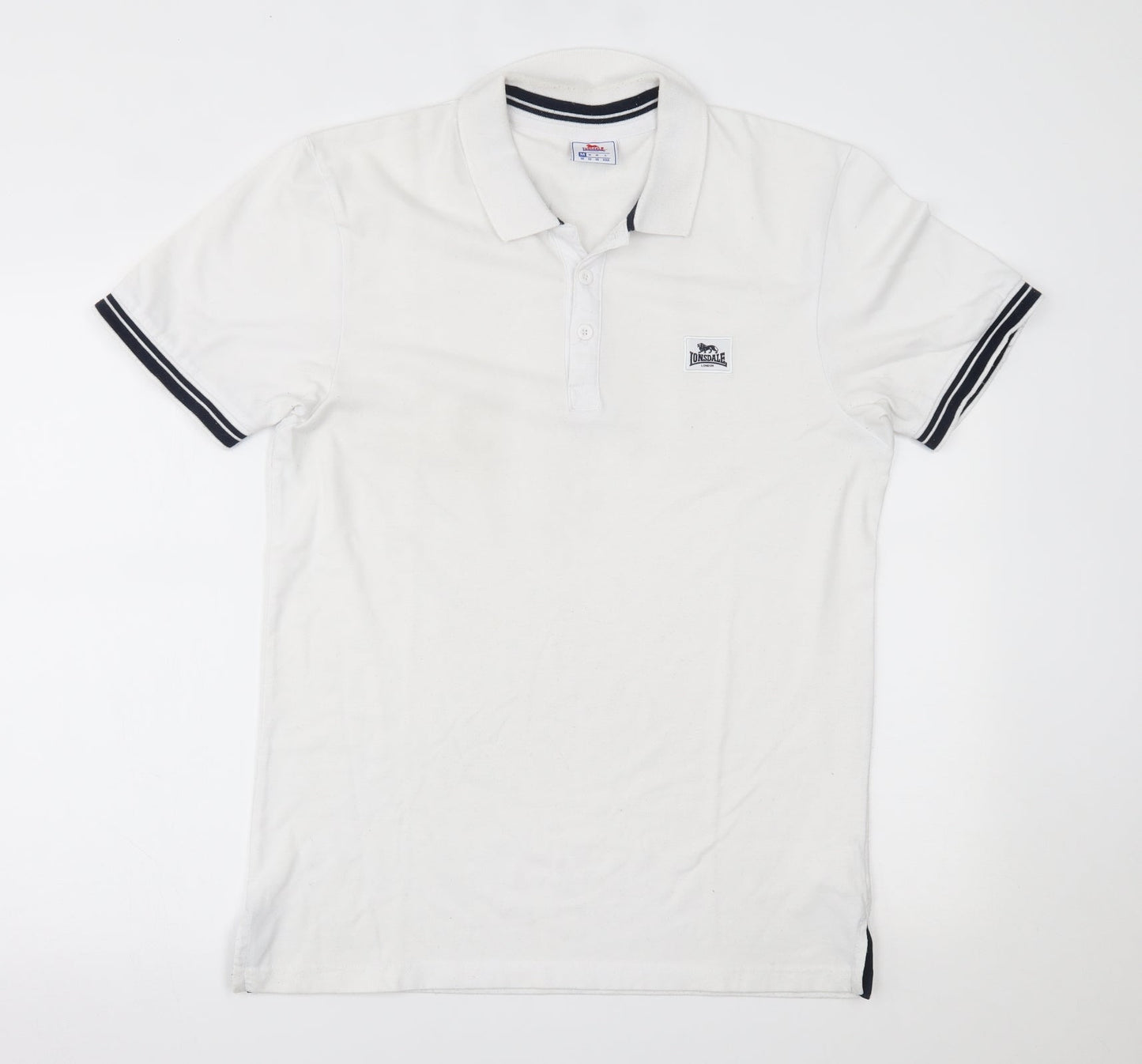 Lonsdale Mens White Polo Size M
