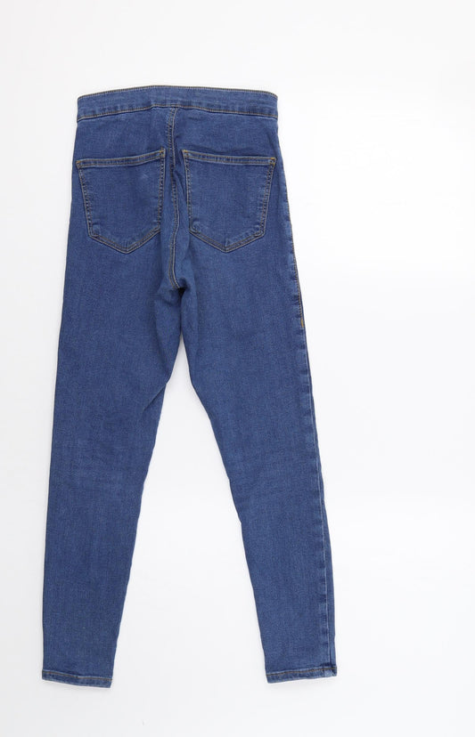 Topshop Womens Blue Skinny Jeans Size XS L28 in