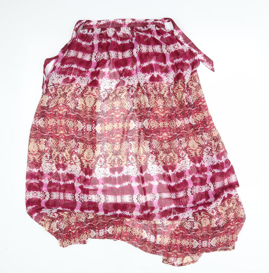 ASOS Womens Pink Striped Wrap Blouse Size 10 - swim cape