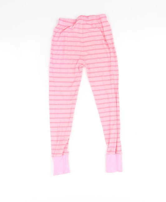 BigKosh Girls Pink Striped Jegging Trousers Size 6 Years - leggings