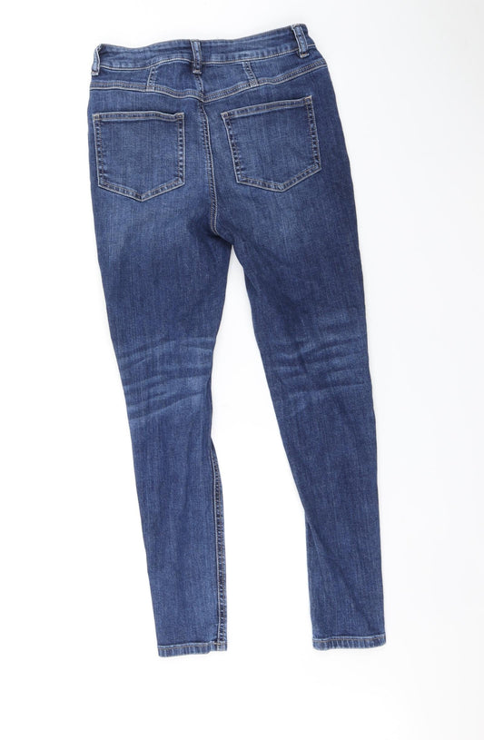 carly Womens Blue Skinny Jeans Size 8 L28 in