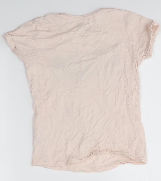 Primark Girls Pink Basic T-Shirt Size 9-10 Years