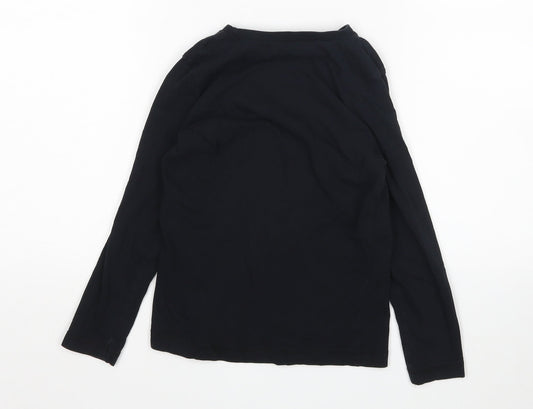 George Boys Black Pyjama Top Size 6-7 Years