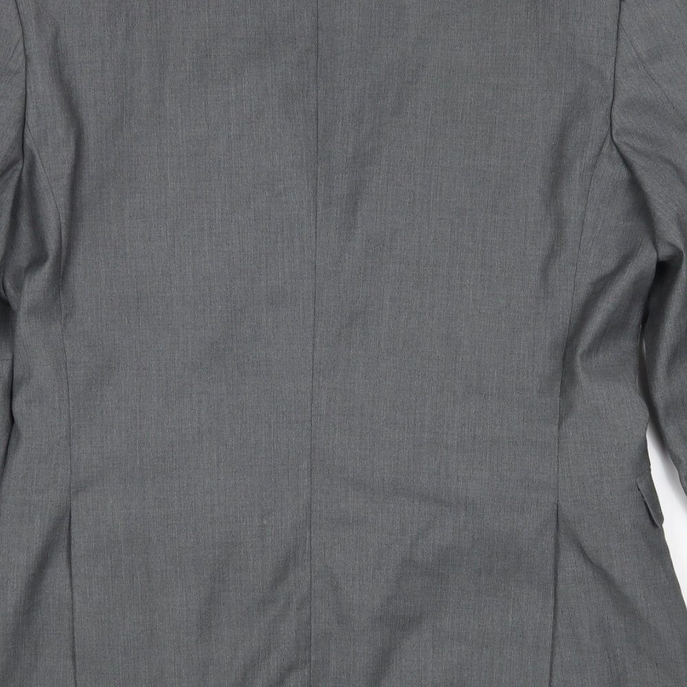 Topshop Mens Grey Jacket Sport Coat