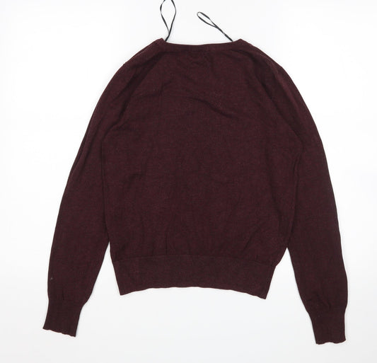 H&M Womens Red Pullover Jumper Size XS