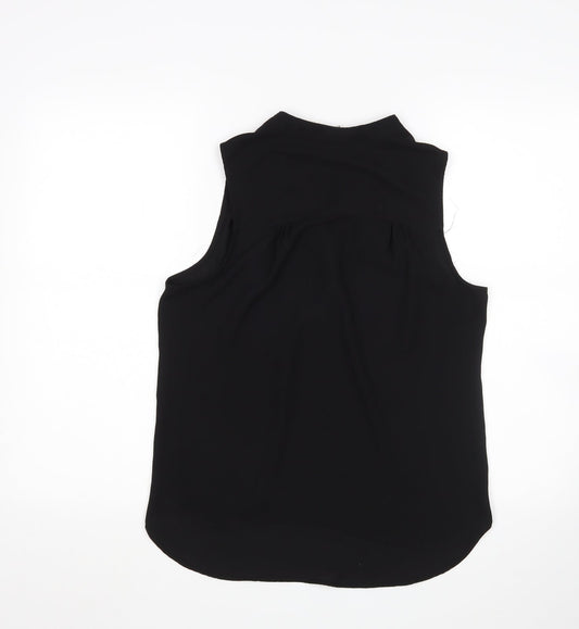 H&M Womens Black Basic Blouse Size 8