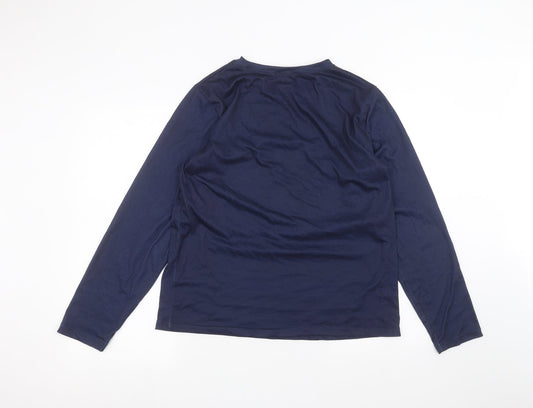 Diarylook Womens Blue Basic T-Shirt Size L