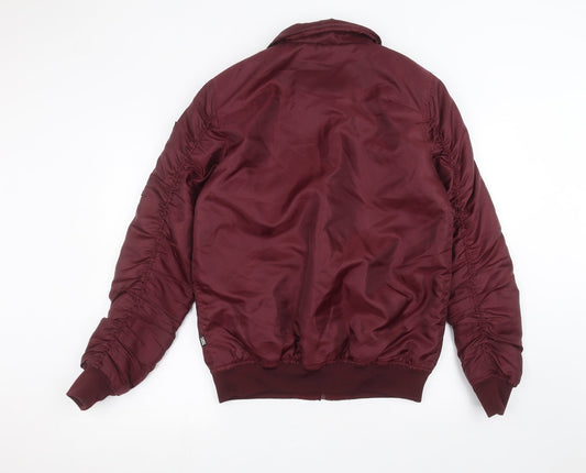 Fabric Womens Red Jacket Size S