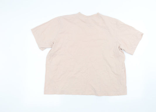 H&M Womens Pink Basic T-Shirt Size L
