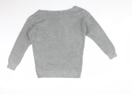 FRIENDS LIKE THESE Womens Grey Pullover Jumper Size 8