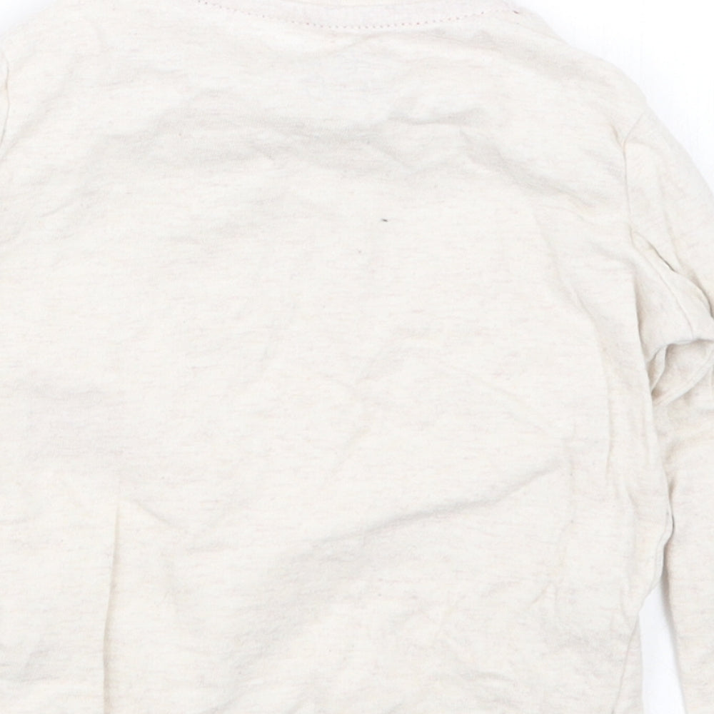 F&F Boys Beige Basic T-Shirt Size 6-9 Months