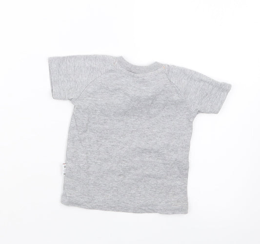 Watch Me Grow Boys Grey Basic T-Shirt Size 3-6 Months