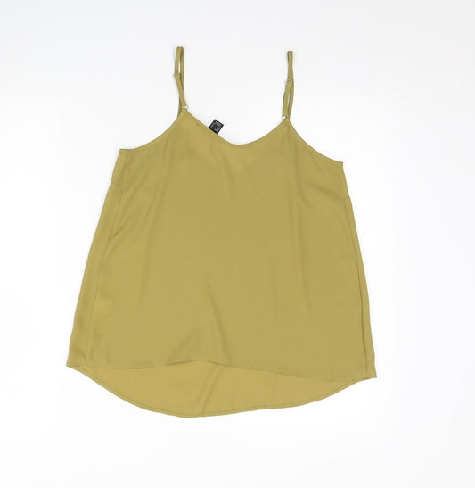Atmosphere Womens Green Basic Tank Size 8