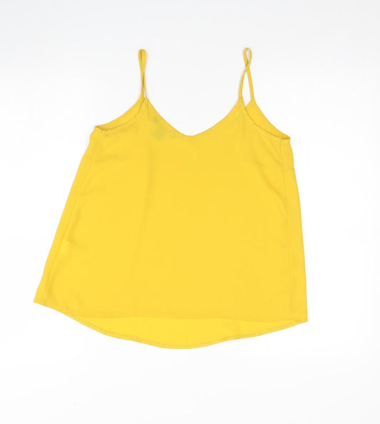 Atmosphere Womens Yellow Basic Tank Size 8