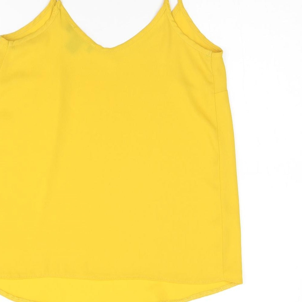 Atmosphere Womens Yellow Basic Tank Size 8