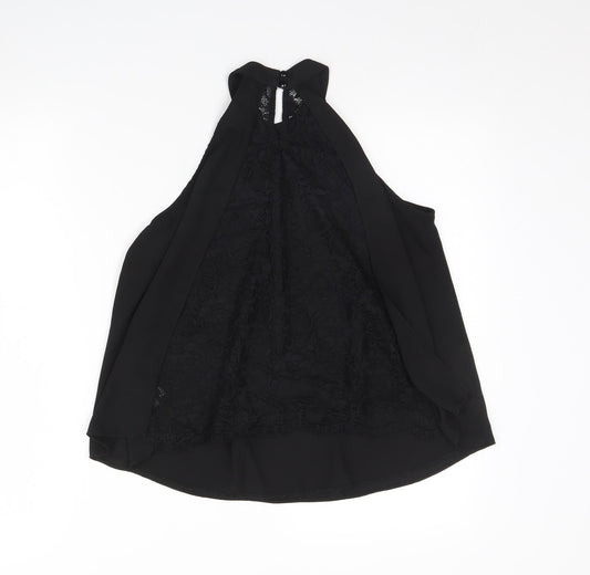 Miss Selfridge Womens Black Basic Tank Size 6