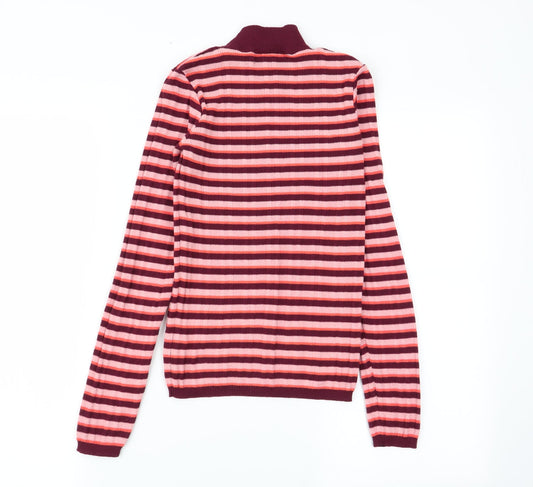 Primark Womens Multicoloured Striped Basic T-Shirt Size 6