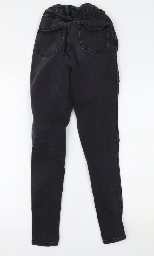 Very Womens Black Denim Skinny Jeans Size 8 L27 in