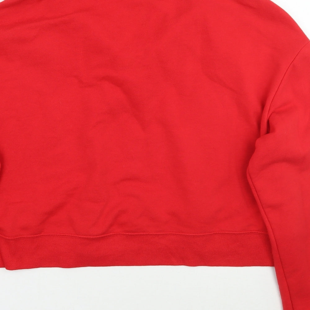 H&M Womens Red Pullover Jumper Size M