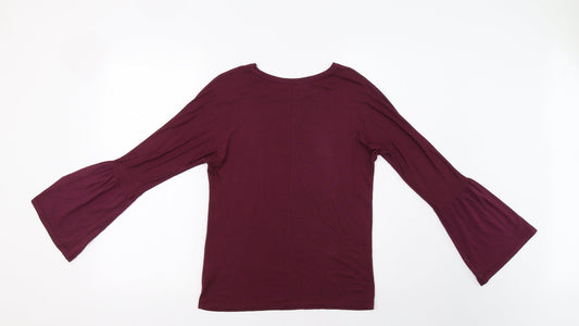 Peacocs Womens Purple Basic Blouse Size 8