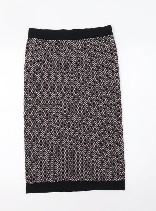 Papaya Womens Red Geometric Straight & Pencil Set Size 10