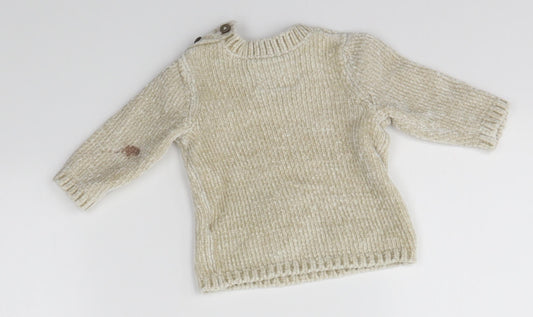 F&F Baby Ivory Pullover Jumper Size 0-3 Months