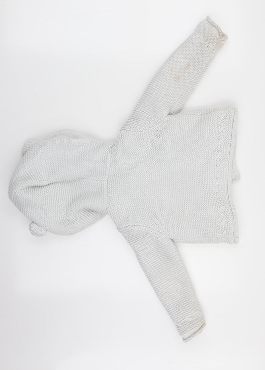 Max Studio Girls Grey Cardigan Jumper Size 2-3 Years - Subtle shimmer effect