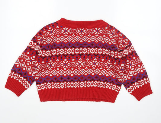 BDG Womens Multicoloured Argyle/Diamond Pullover Jumper Size S - Cropped