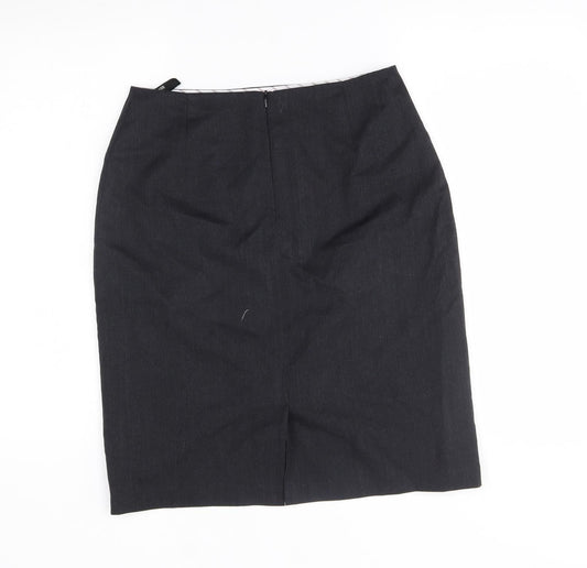 clubclass Womens Grey Straight & Pencil Skirt Size 12