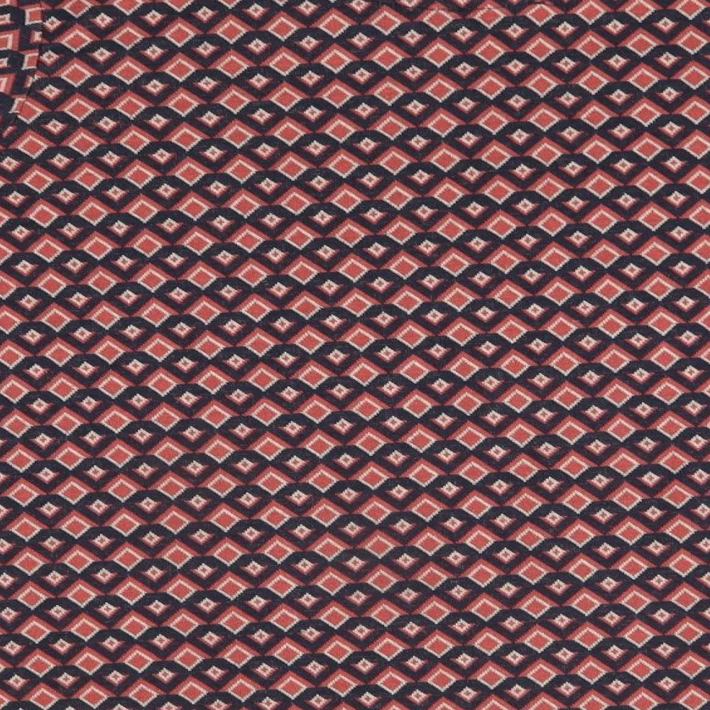 River Island Womens Orange Argyle/Diamond Pullover Jumper Size 16