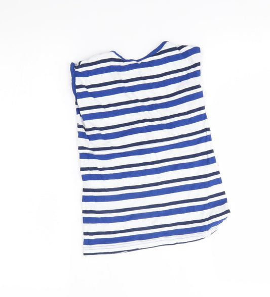 Lily & dan Girls Blue Striped Basic Blouse Size 3-4 Years